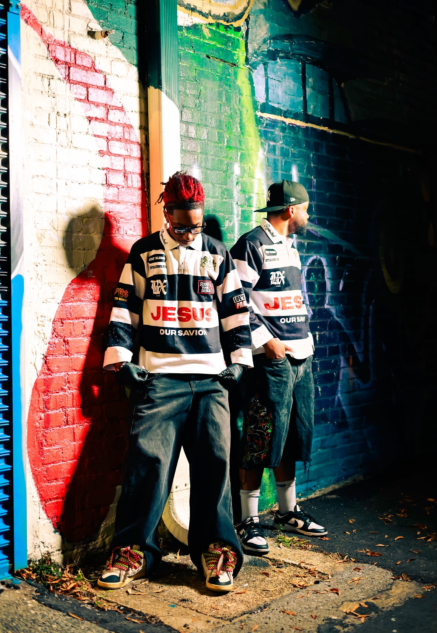 BLXSSD Black “Jesus Our Savior” Rugby Shirt (Preorder)